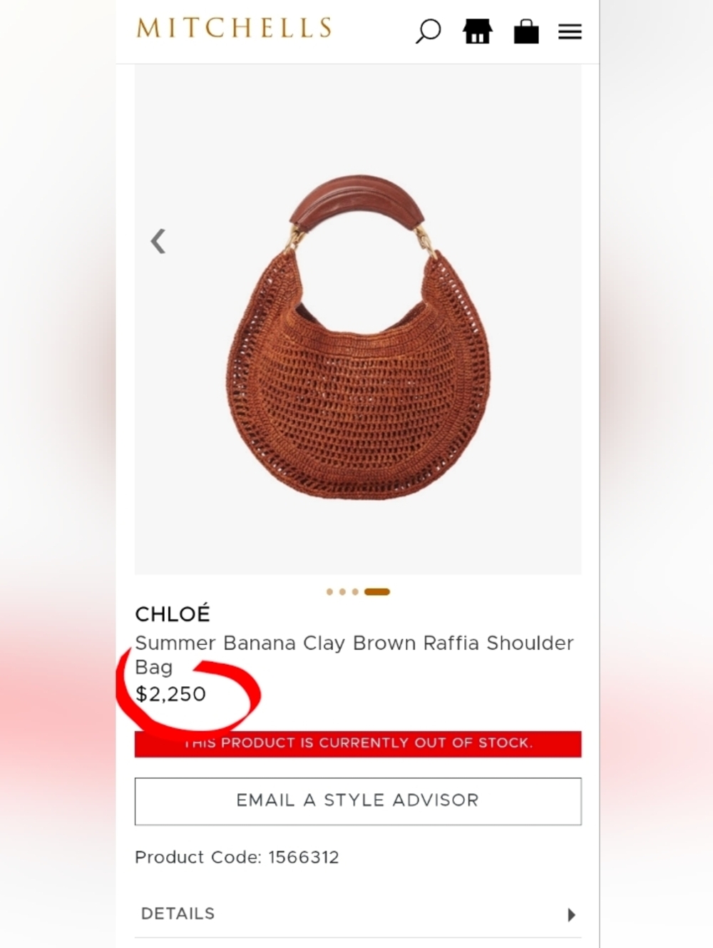 Urban Expressions Brown Woven Crescent Hobo with Padded Handle - Picture 10 of 16